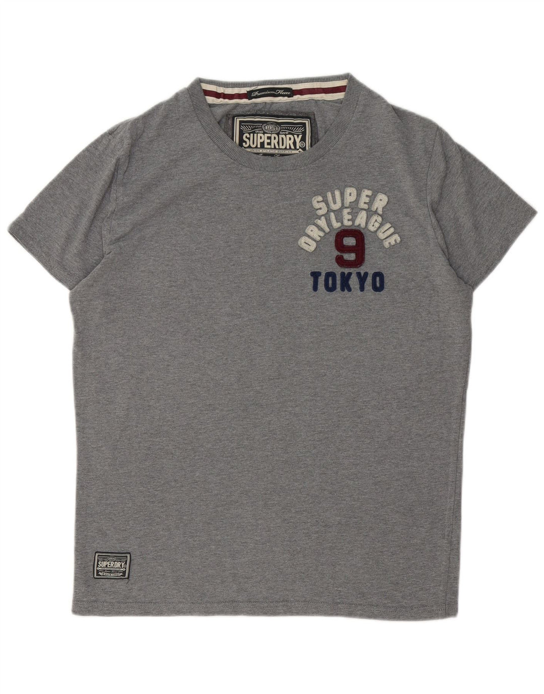 Camiseta masculina gráfica SUPERDRY Top XL algodão cinza
