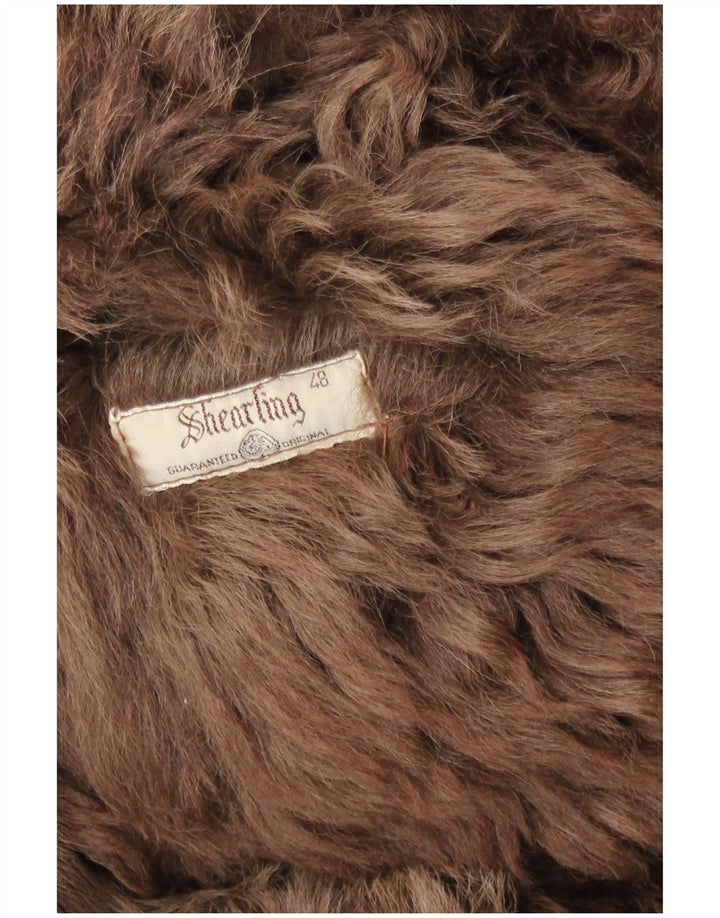 Casaco feminino Shearling IT 48 XL marrom shearling