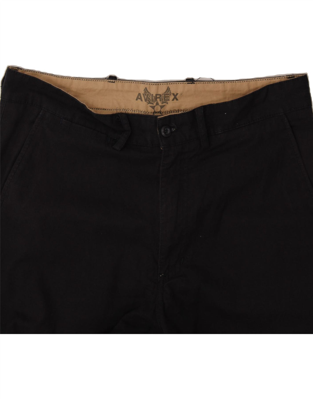 AVIREX Mens Straight Chino Trousers W35 L30 Black Cotton Vintage Avirex and Second-Hand Avirex from Messina Hembry 