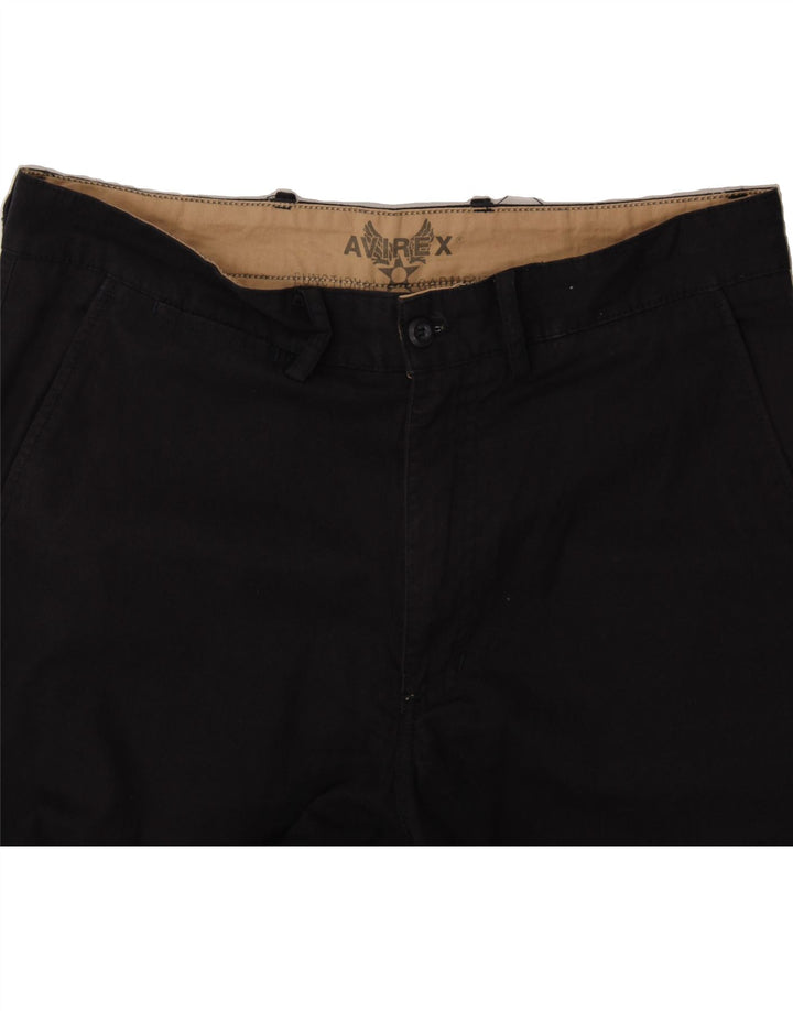 AVIREX Mens Straight Chino Trousers W35 L30 Black Cotton Vintage Avirex and Second-Hand Avirex from Messina Hembry 