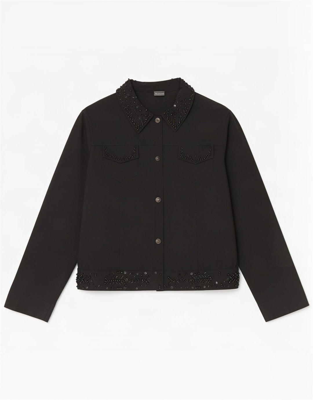 Jaqueta bomber feminina Roccobarocco IT 46 grande algodão preto