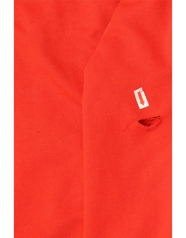 Moletom masculino Kappa com zíper e gola XL em algodão vermelho