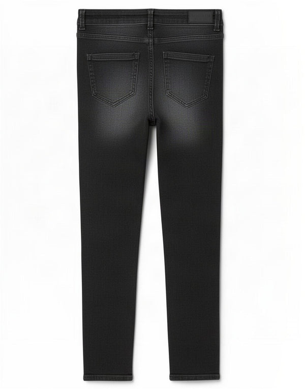 Calça jeans feminina Marks & Spencer The Ivy Crop skinny UK 10 pequena W28 L24 preta