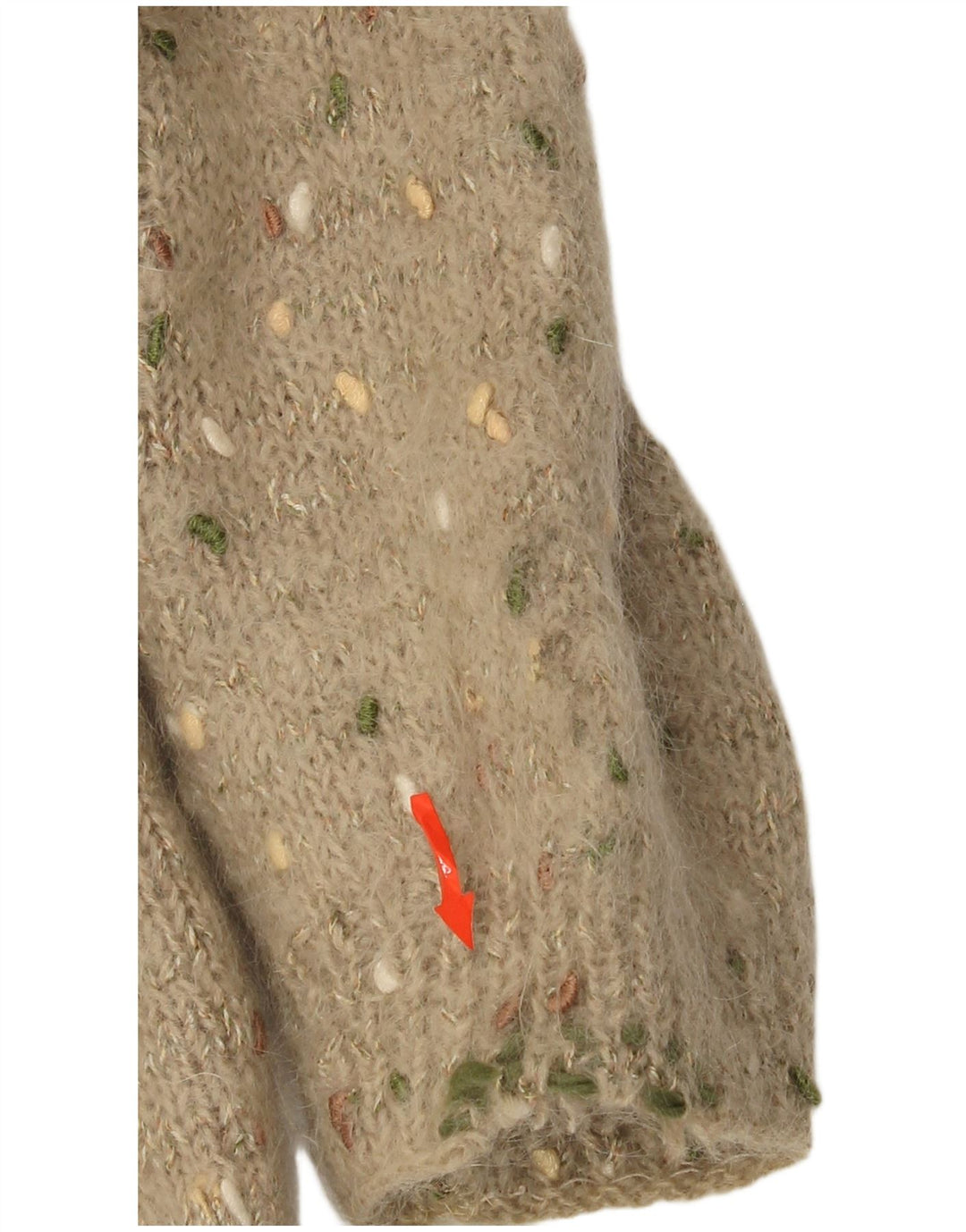 Suéter feminino vintage com gola canoa Reino Unido 12 Bege Médio Argyle/Diamante