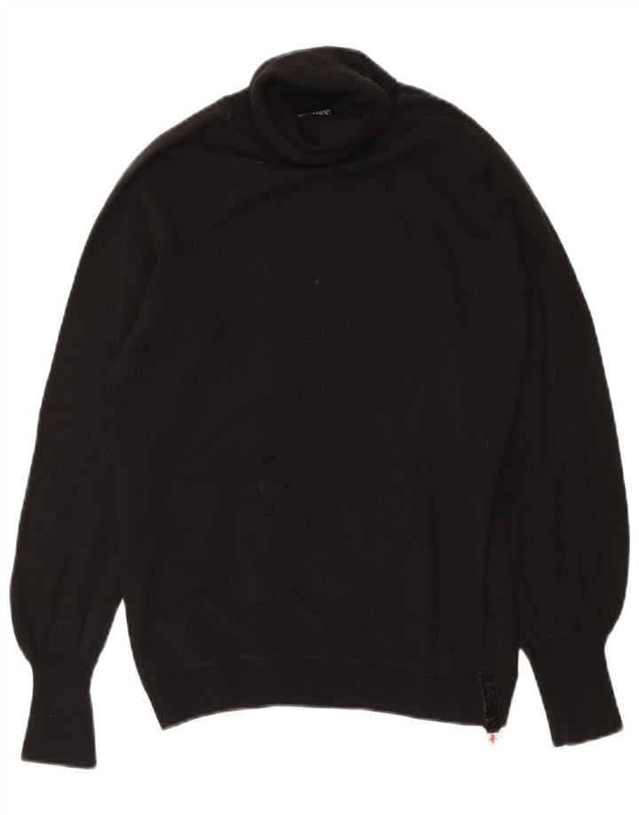 Suéter feminino Zu Elements com gola redonda Reino Unido 12 médio preto
