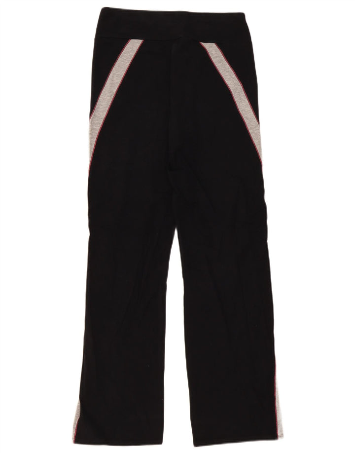 Calça de treino feminina Marks & Spencer Reino Unido 10 pequeno bloco colorido preto