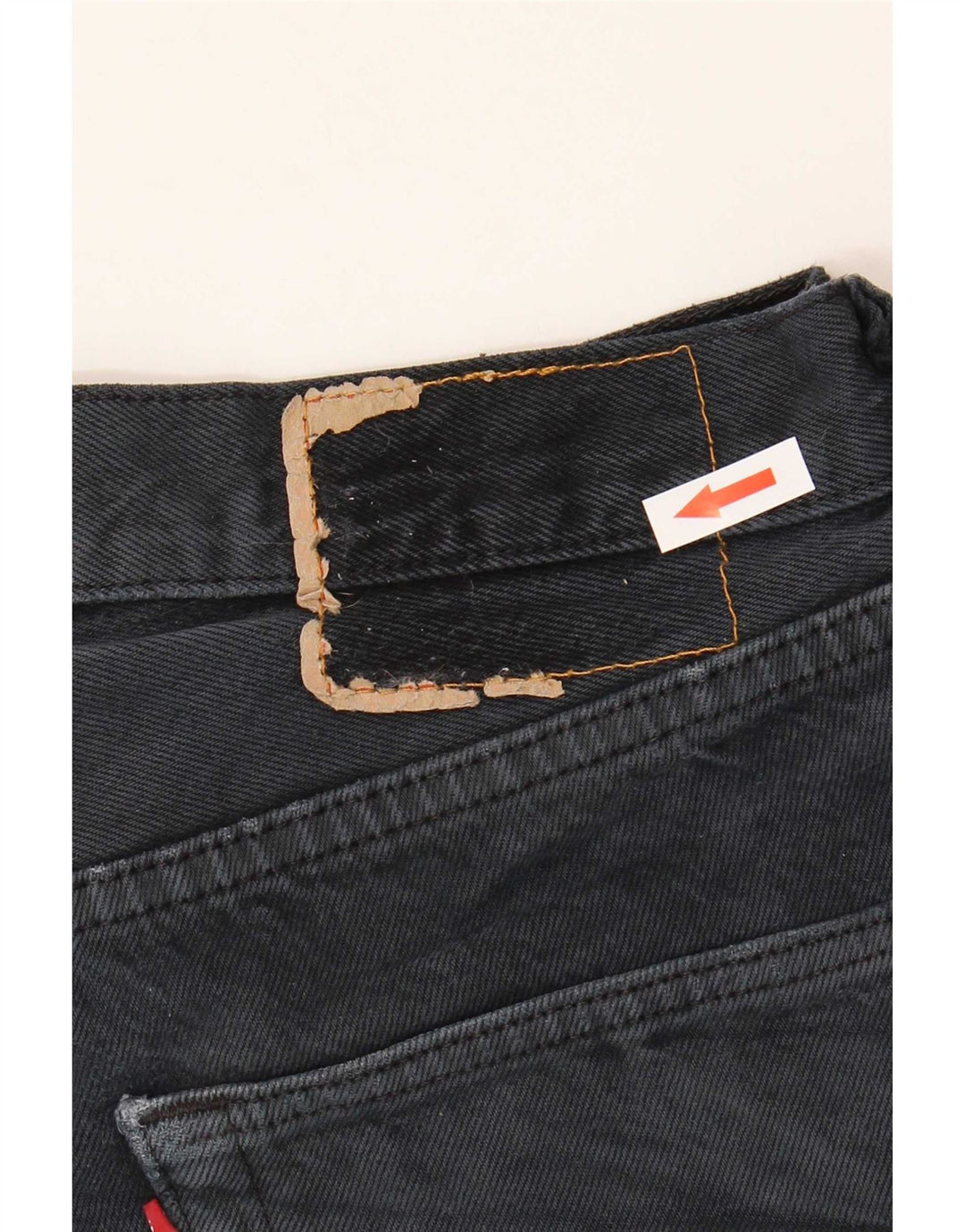 Shorts jeans feminino Levi's W33 médio algodão azul marinho