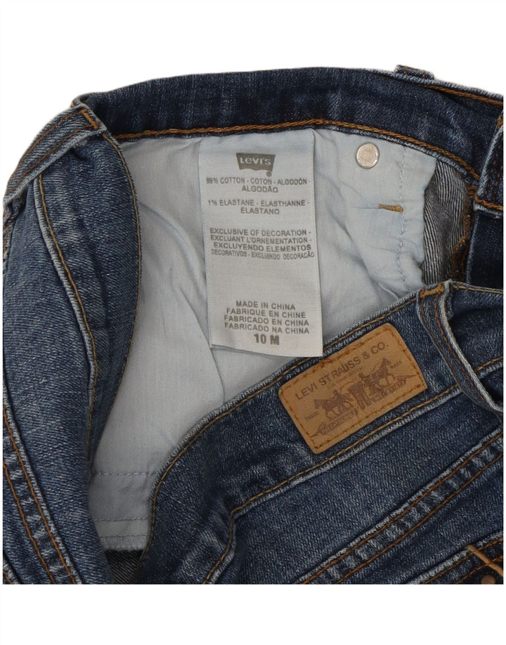 Levi's feminino 515 bootcut jeans US 10 grande W32 L31 algodão azul