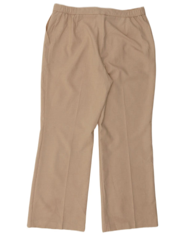 Calça casual curta feminina Marks & Spencer Reino Unido 14 grande W34 L28 bege