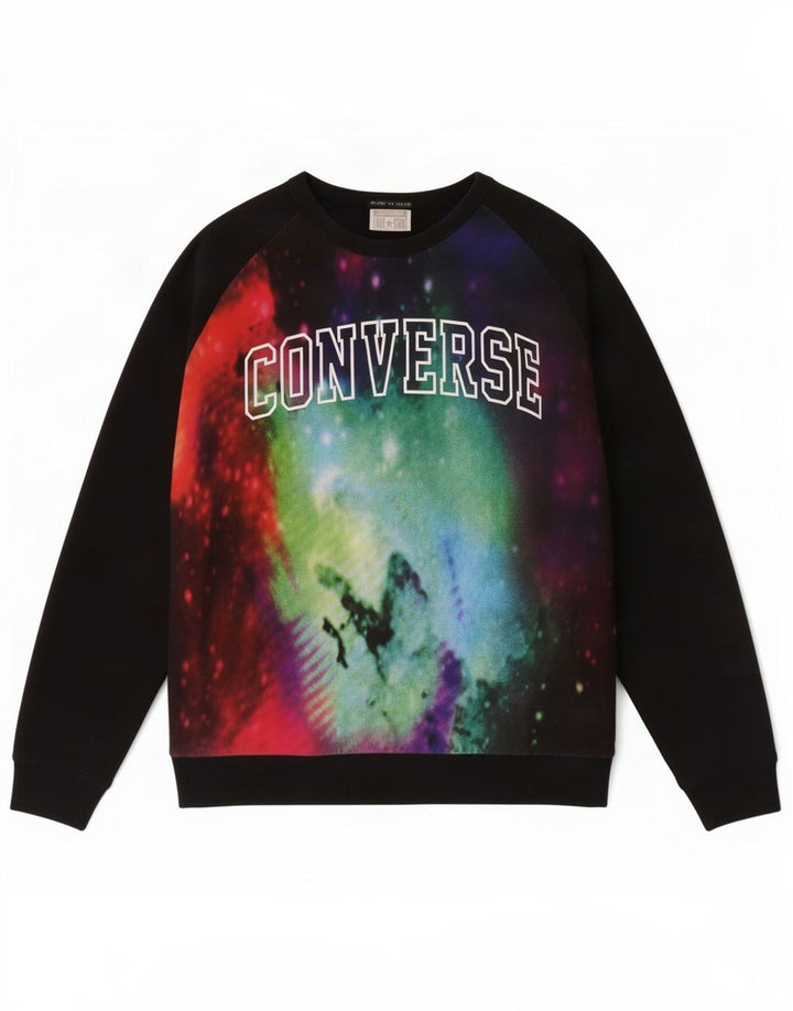 Converse moletom gráfico feminino jumper 2XL algodão preto