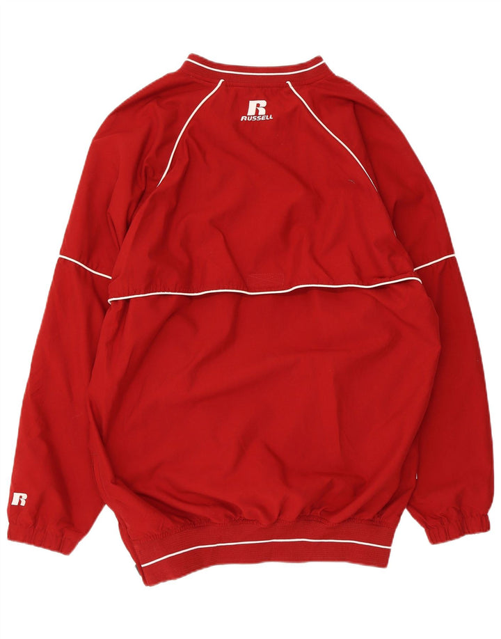 Poliéster vermelho pequeno do revestimento superior do fato de treino do pulôver dos homens de Russell Athletic