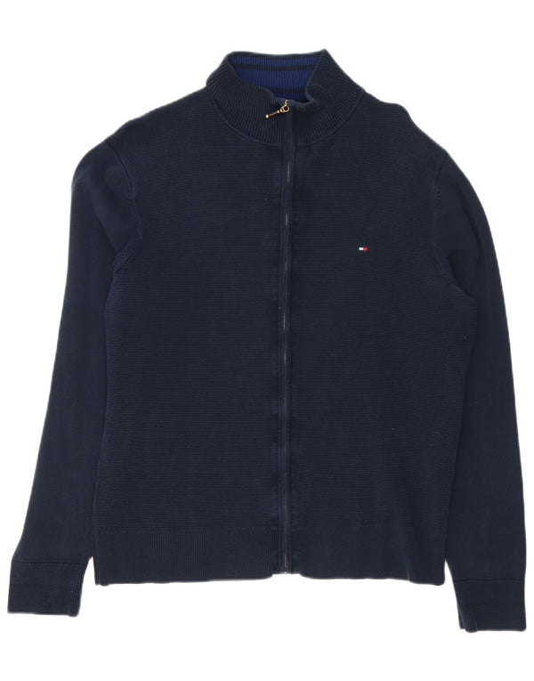 Suéter cardigã masculino Tommy Hilfiger XL azul marinho algodão