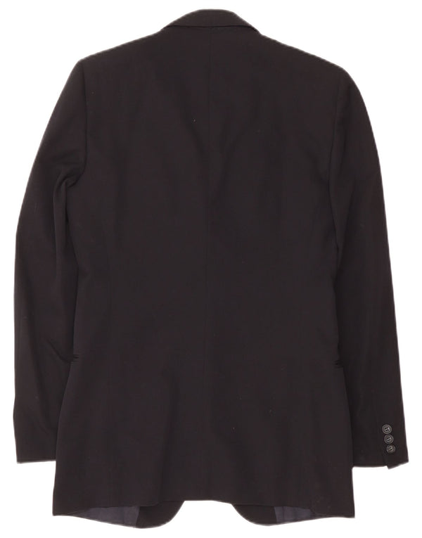 Jaqueta Blazer Masculina Abital com 2 Botões IT 46 Pequena Lã Azul Marinho