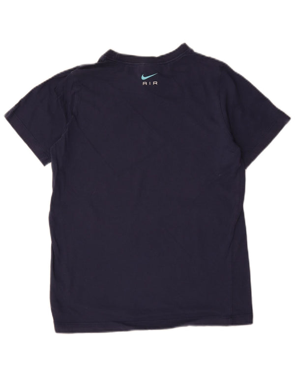 Camiseta Nike Boys Graphic Top 12-13 anos grande algodão azul marinho