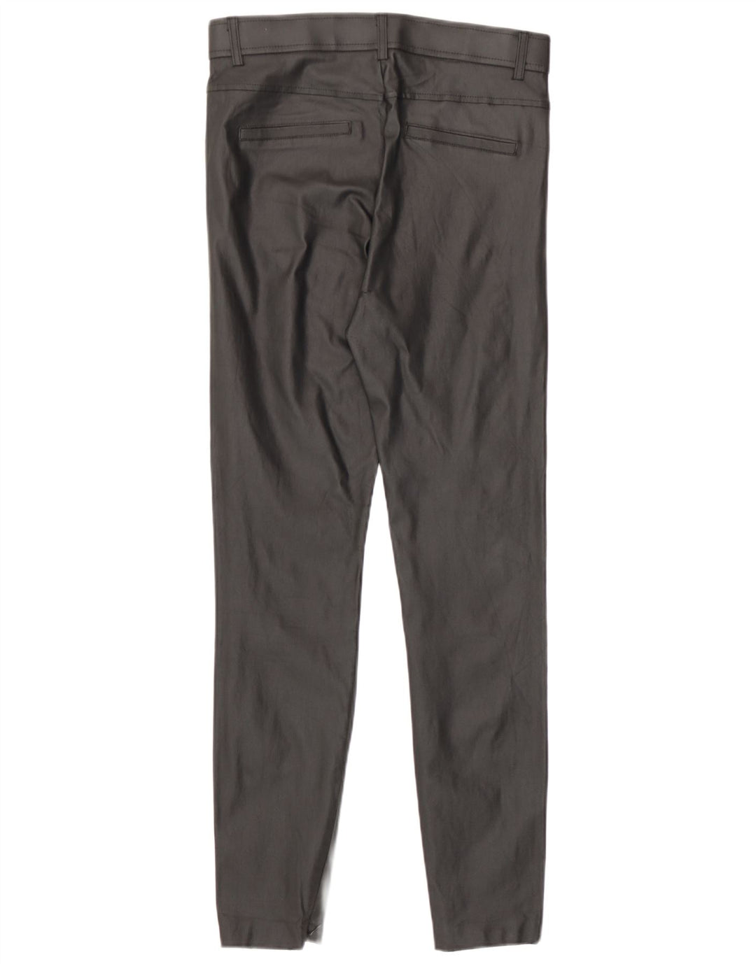 Zara Leggings femininas de couro sintético médio W28 L28 pretas