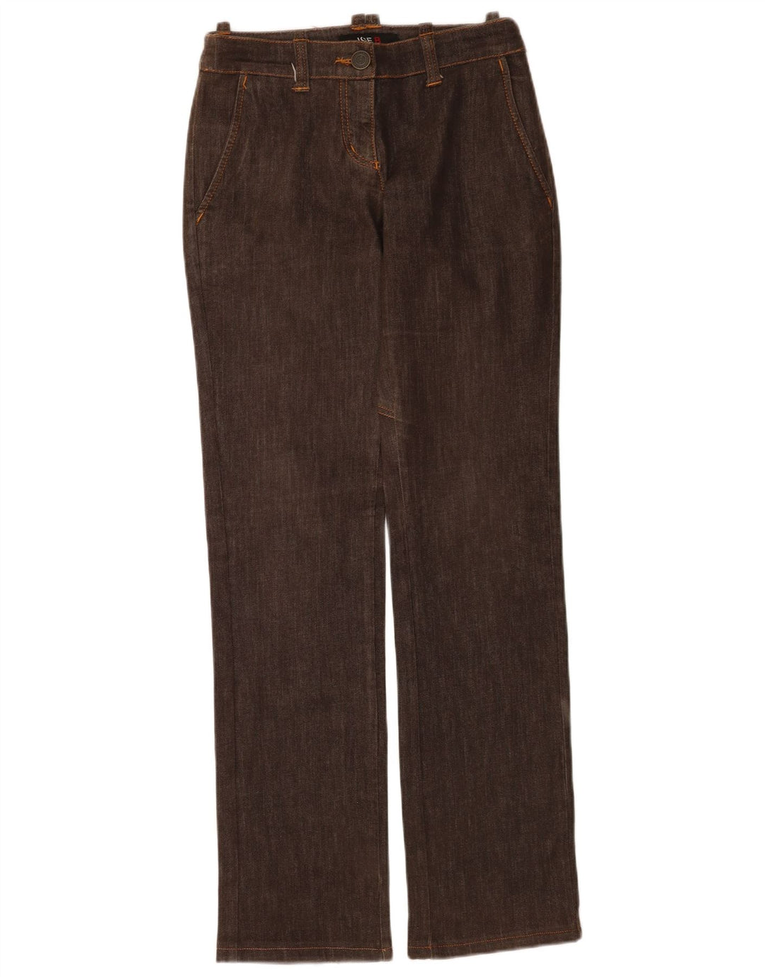 Jeans retos femininos Iceberg IT 42 médio W28 L34 algodão marrom