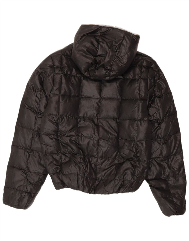 Casaco acolchoado com capuz Zara Boys 13-14 anos XL preto poliéster