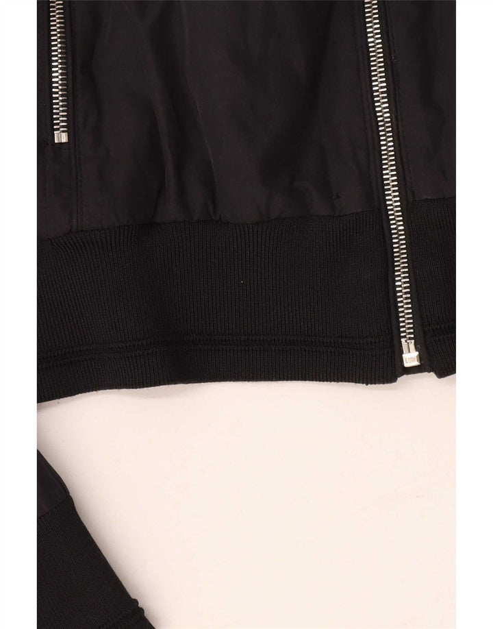 Trussardi Mens Bomber Jacket UK 38 Medium Black