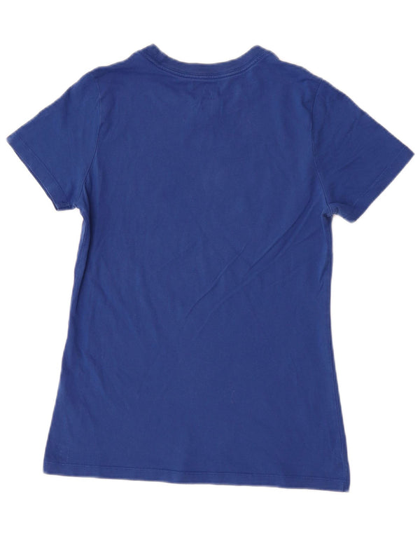 Camiseta Nike masculina gráfica Top XS azul algodão