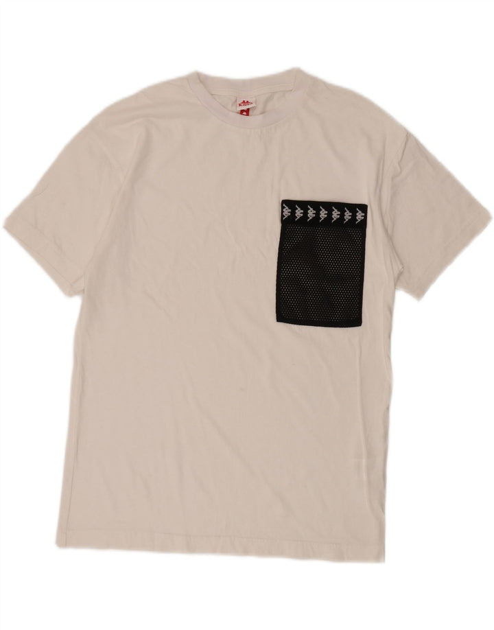 Camiseta masculina KAPPA Top médio algodão branco
