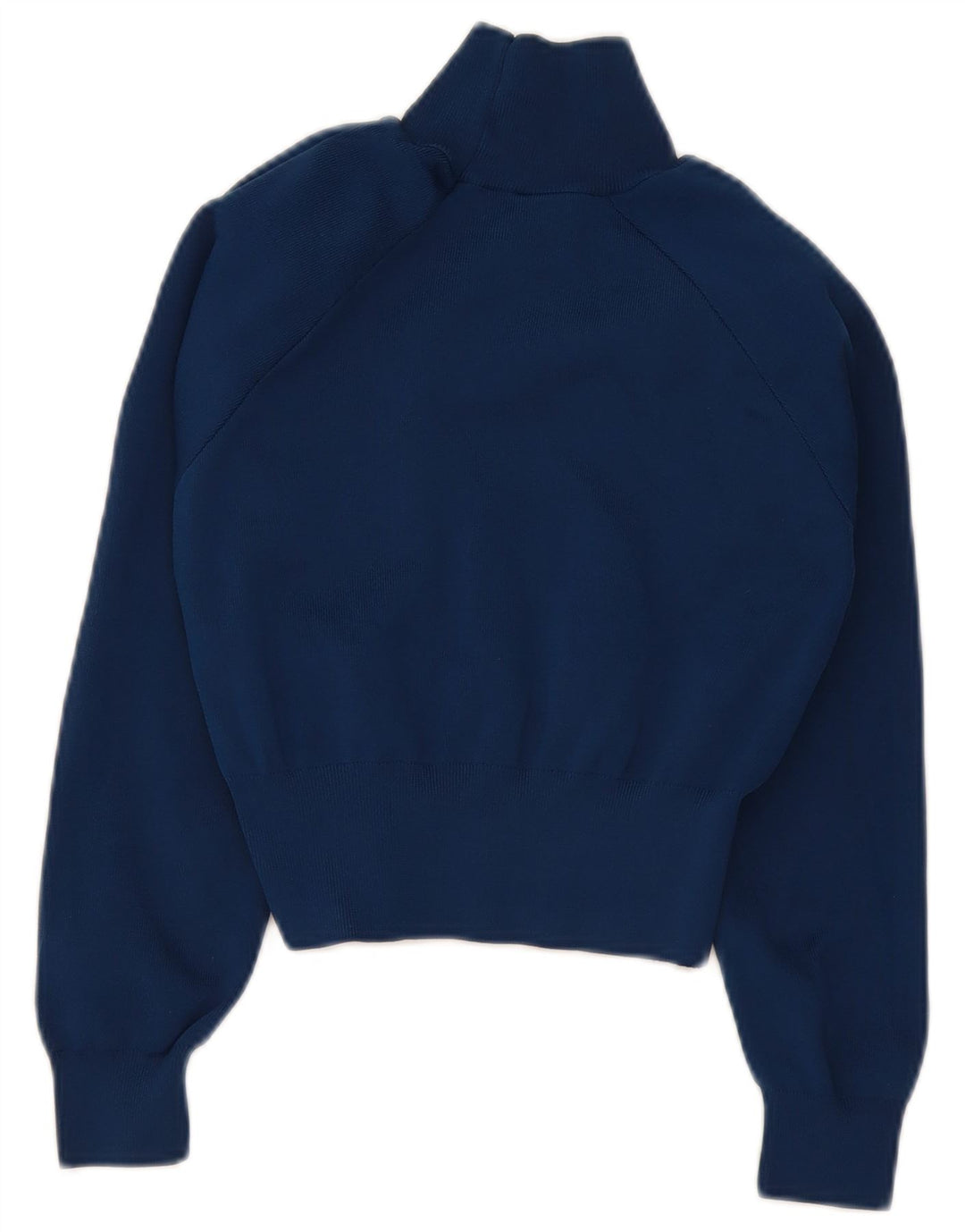 Suéter feminino Zara com gola tartaruga e gola alta, Reino Unido 10, pequeno, azul marinho, poliéster
