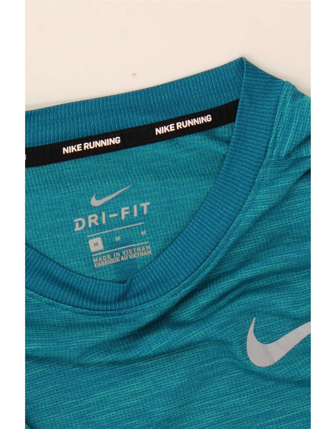 Camiseta masculina Nike Dri Fit Top médio azul manchado