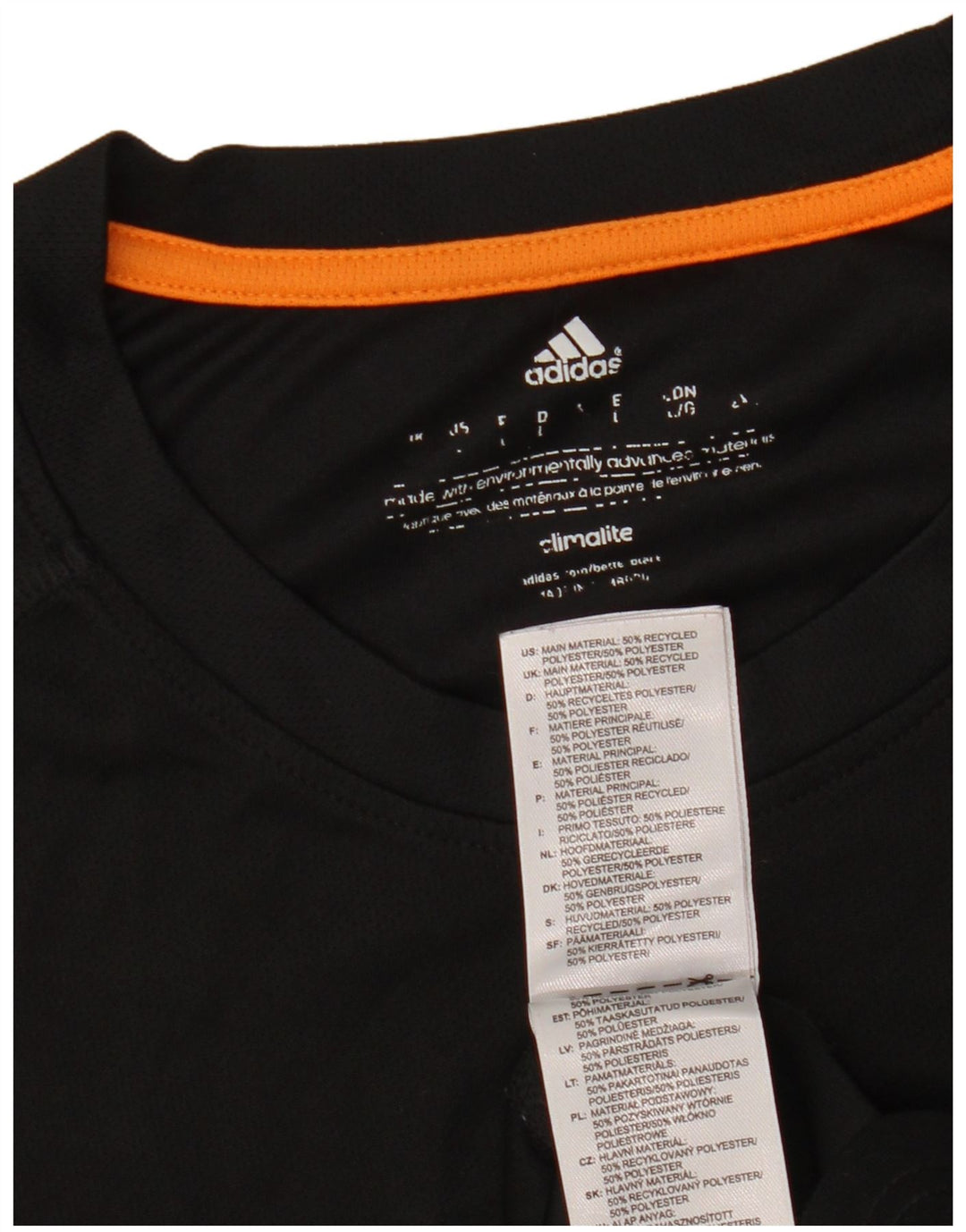 Camiseta Adidas Masculina Climalite Graphic Top Grande Poliéster Preto