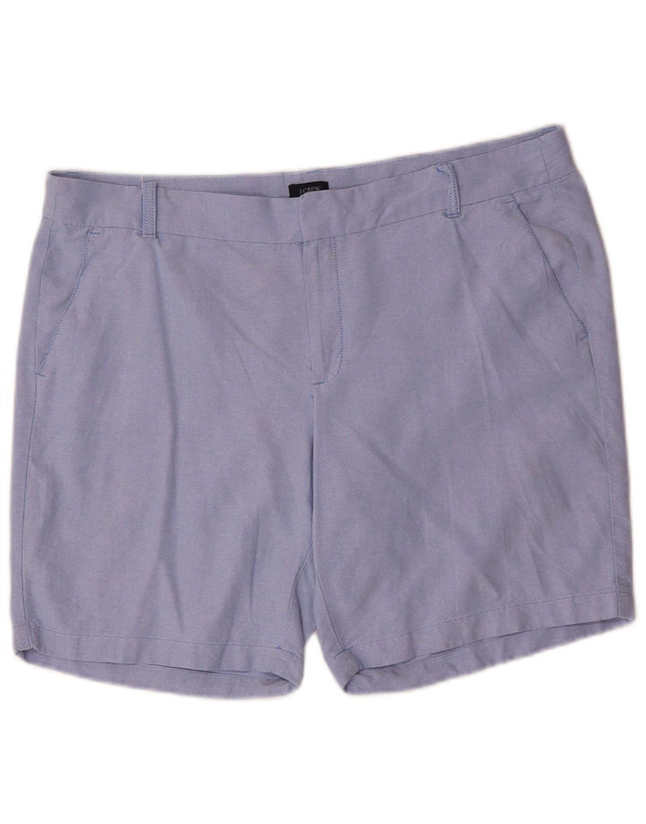 J. CREW Shorts Chino Feminino US 14 XL W38 Algodão Roxo