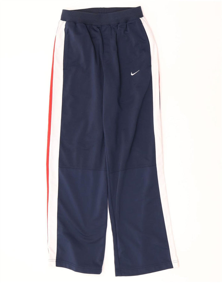 Calça de treino Nike Boys 12-13 anos grande azul marinho colorblock