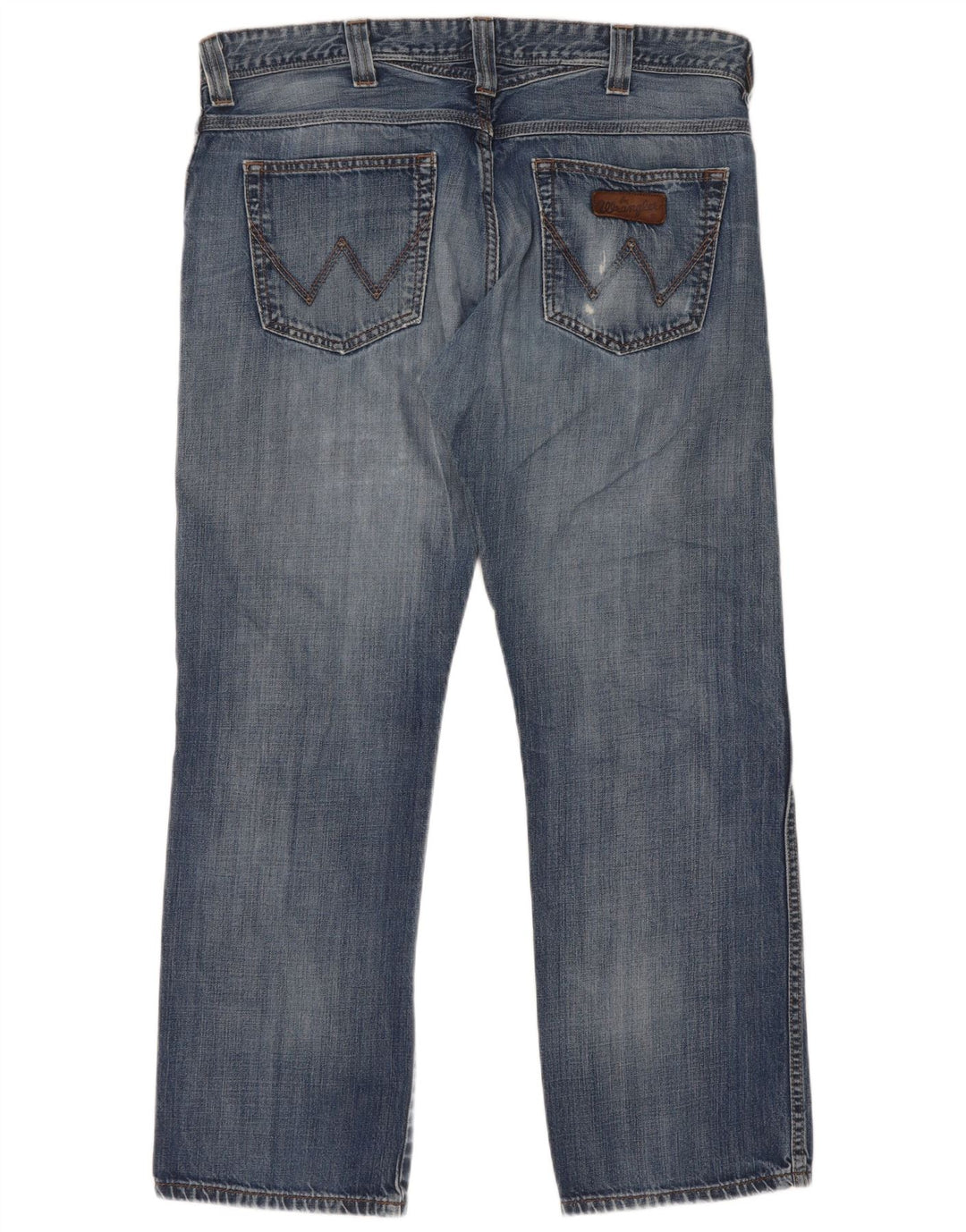 Wrangler Masculino Clyde Straight Jeans W36 L30 Azul Algodão