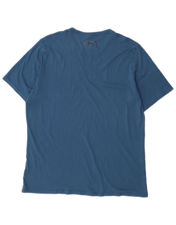 Camiseta masculina Under Armour Heat Gear Graphic Top grande azul