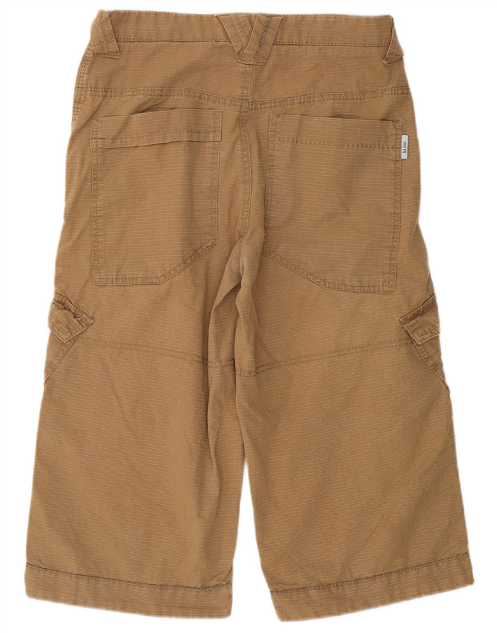 Calça cargo masculina Capri Fat Face W30 algodão marrom médio