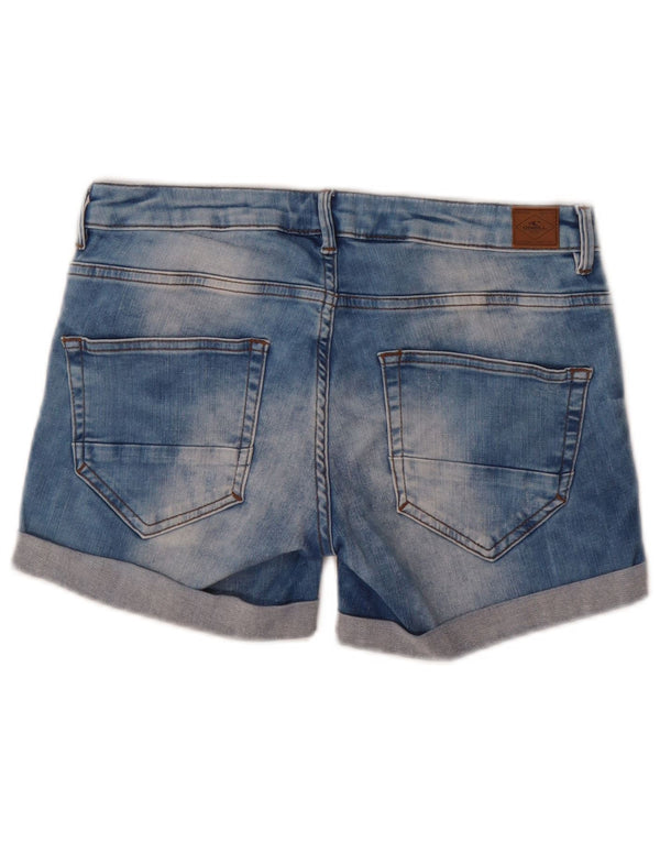 Shorts jeans feminino O'Neill W30 algodão azul médio