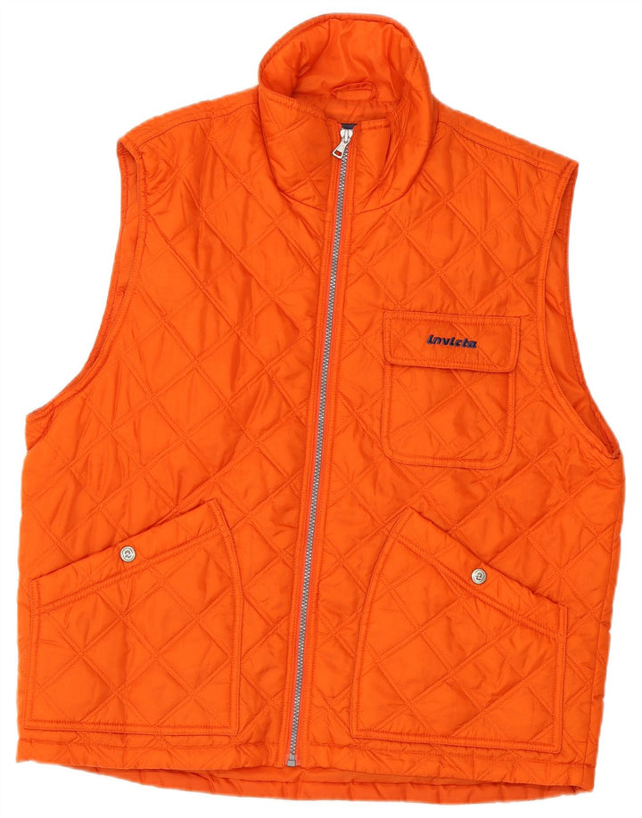 Colete acolchoado masculino INVICTA UK 38 poliéster laranja médio
