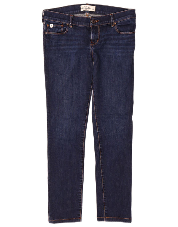 Abercrombie & Fitch Girls Jeans Slim 15-16 Anos W28 L26 Azul Marinho Algodão