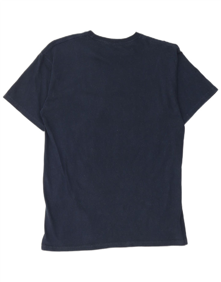 Fila Mens Graphic T-Shirt Top Médio Algodão Azul Marinho