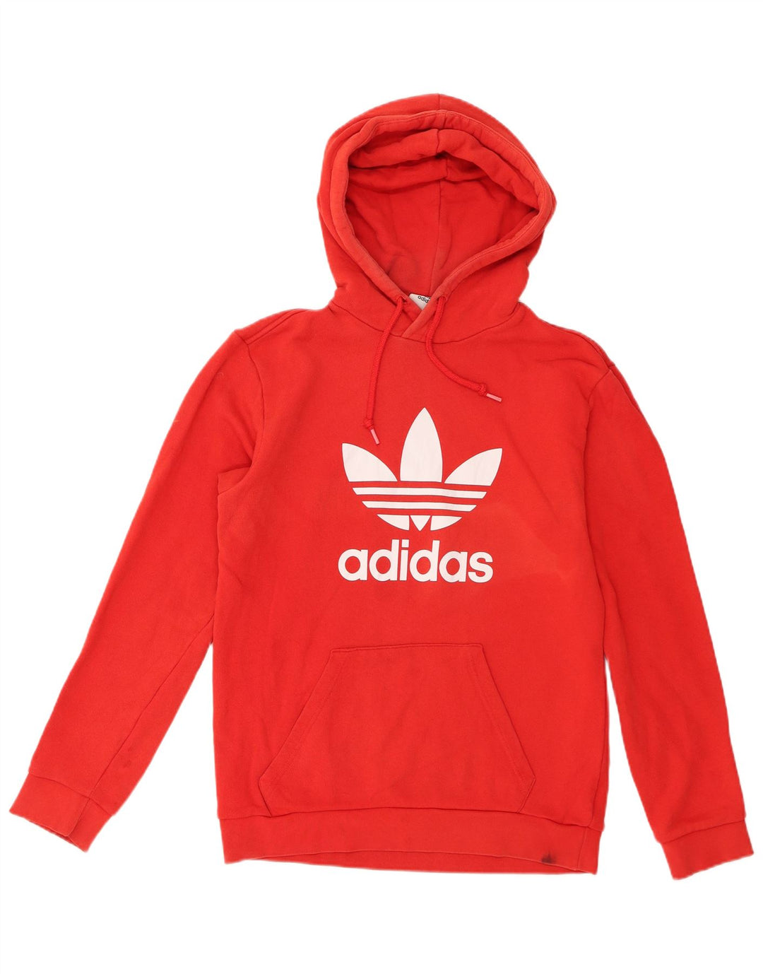 Adidas Mens Graphic Hoodie Jumper Médio Algodão Vermelho