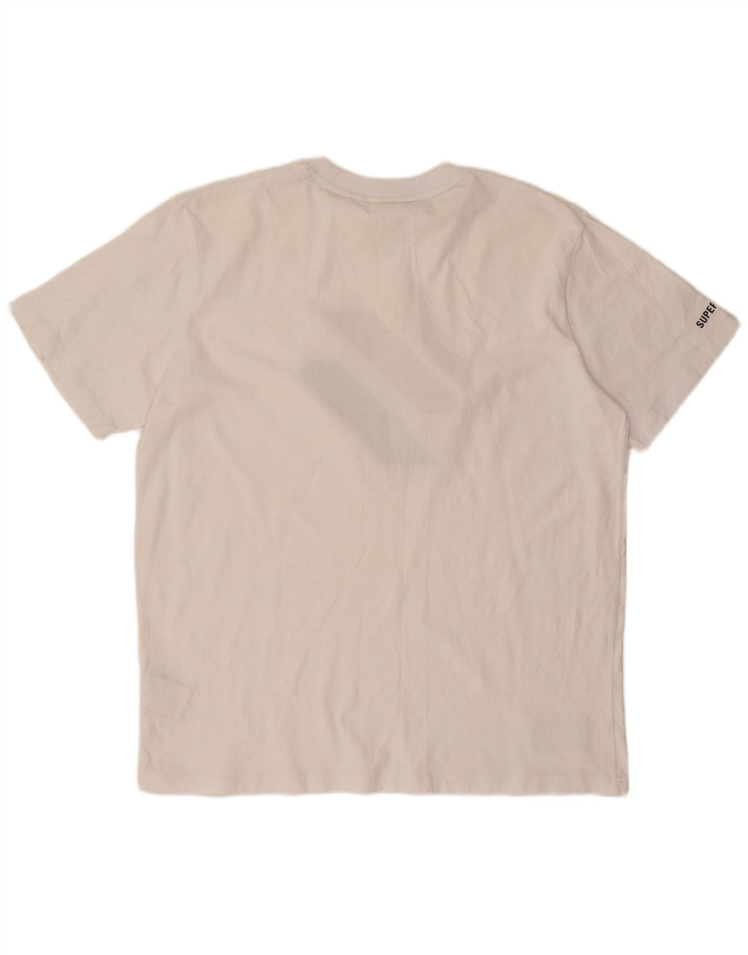 Superdry Mens Graphic T-Shirt Top Grande Algodão Branco