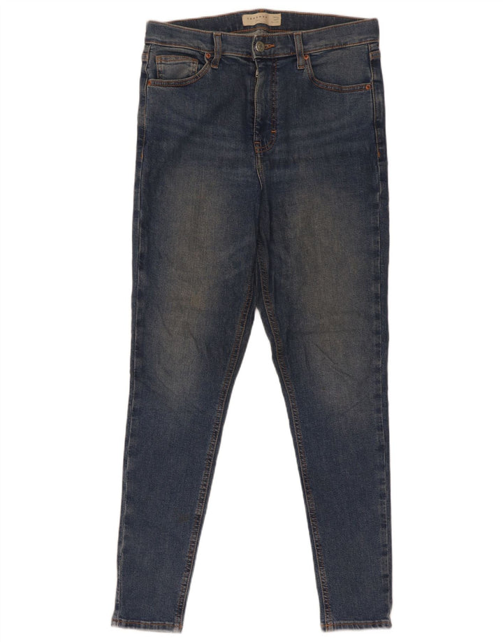 Topshop feminino Jamie Skinny Jeans W30 L32 azul poliéster