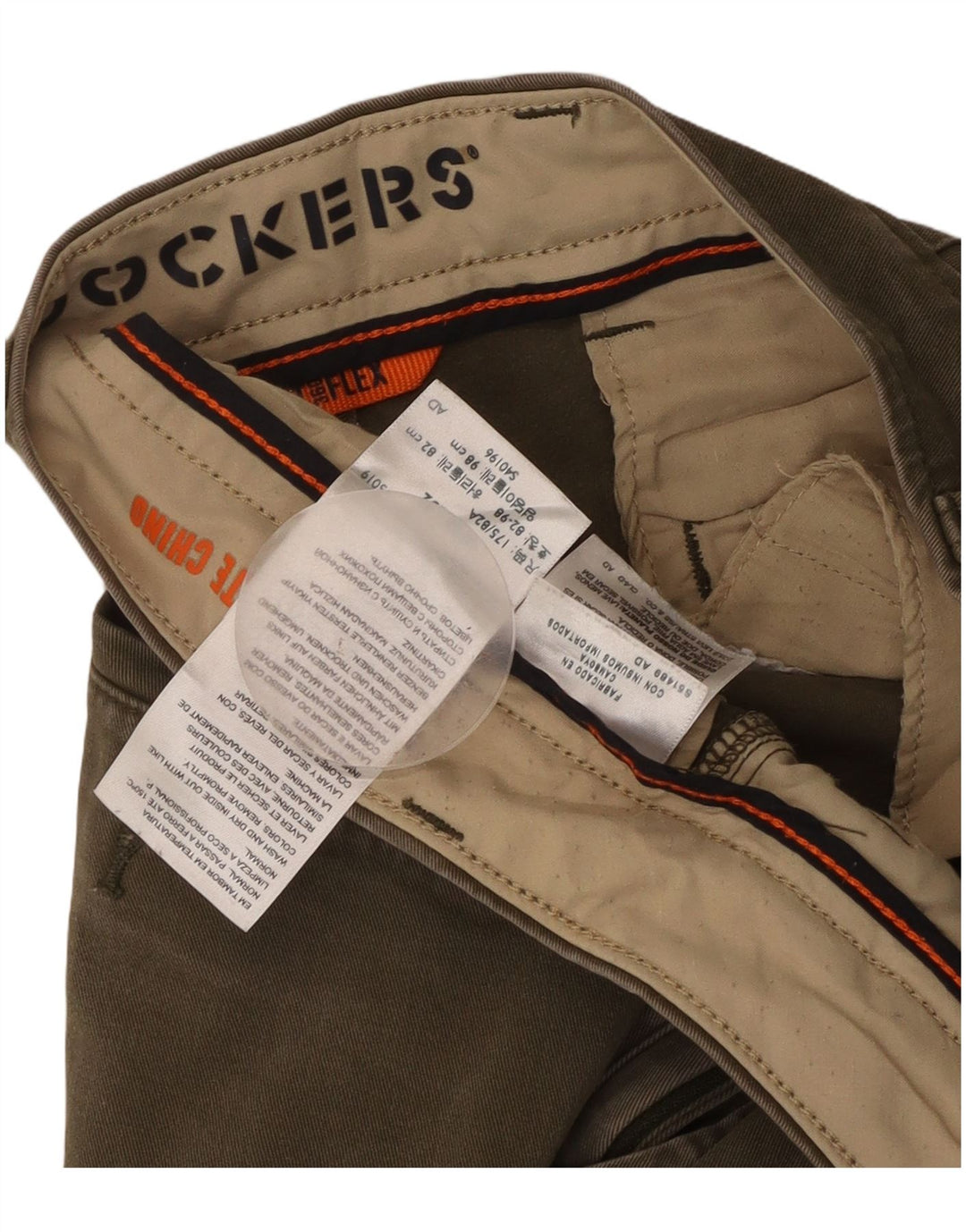 Calça Chino Masculina Dockers W32 L32 Algodão Cáqui