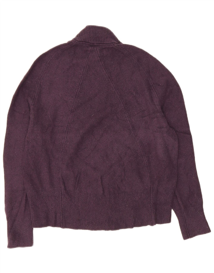 Suéter feminino John Lewis com gola alta e gola tartaruga Reino Unido 10 pequeno roxo