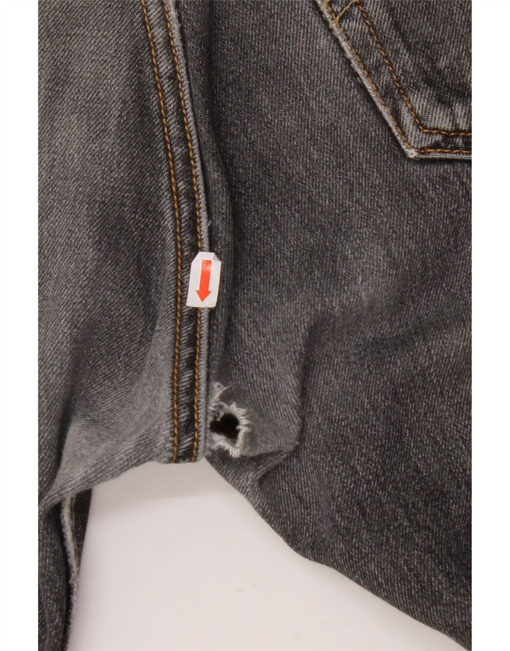 LEVI'S Masculino 501 Straight Jeans W32 L32 Algodão Preto