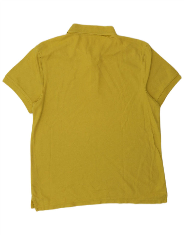 Camisa polo masculina NIKE algodão amarelo médio