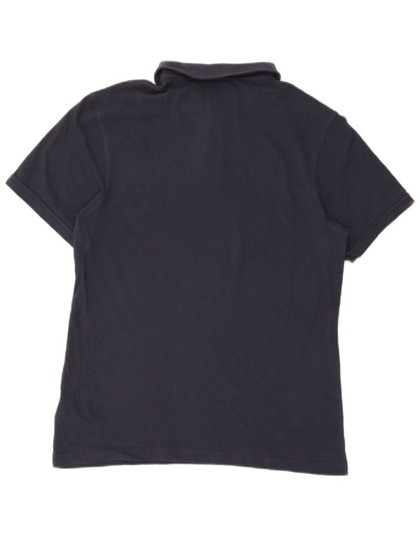 Camisa polo masculina Barbour XL azul marinho algodão