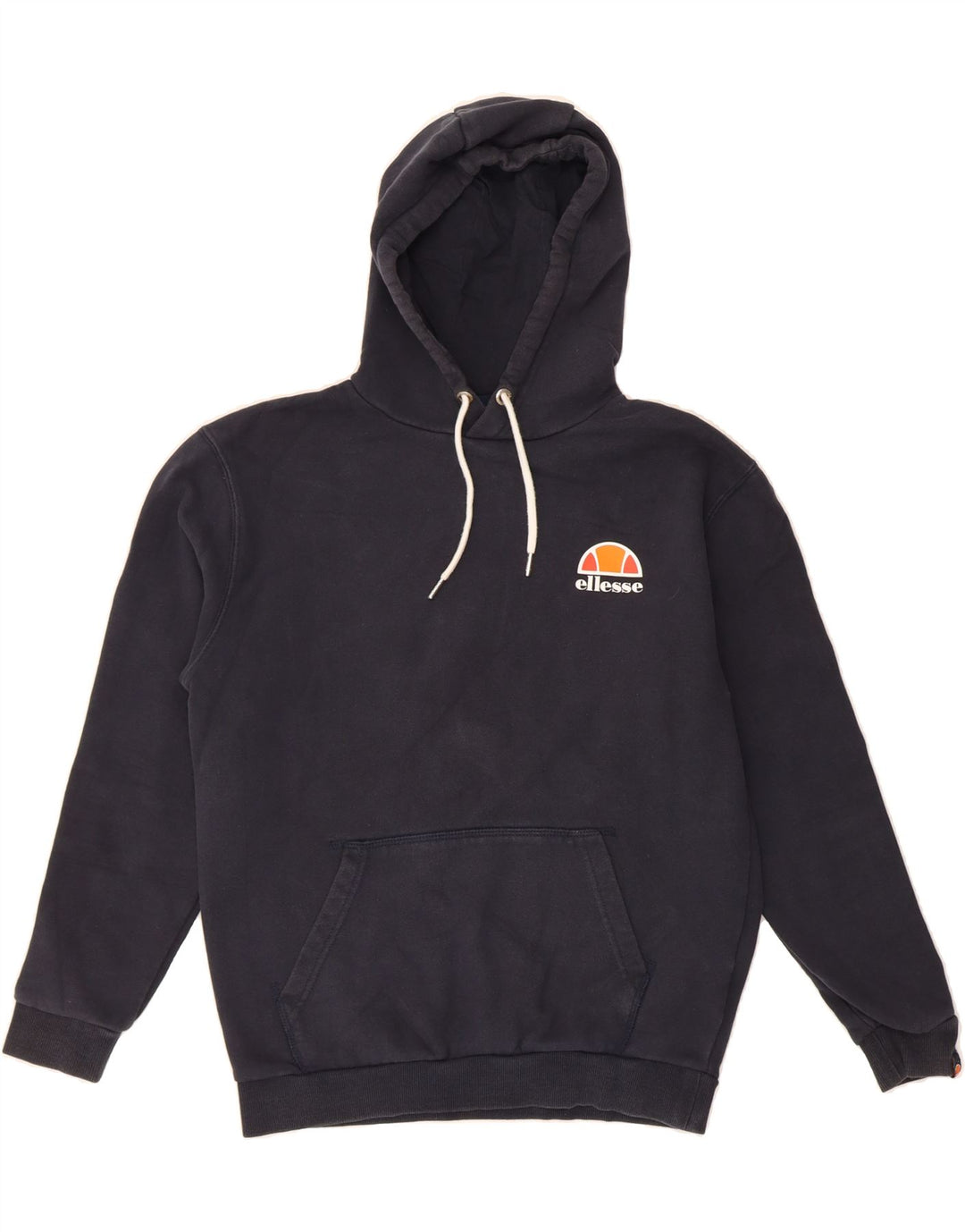 ELLESSE Mens Hoodie Jumper XS Navy Blue Cotton Vintage Ellesse and Second-Hand Ellesse from Messina Hembry 