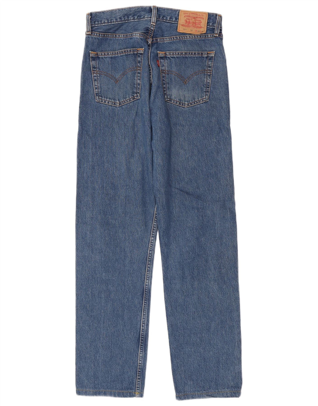 Levi's Masculino 521 Straight Jeans W32 L32 Azul Algodão