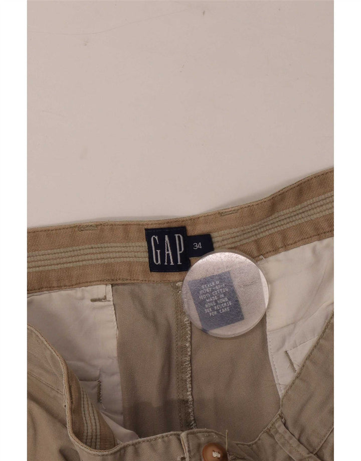 Shorts Chino Masculino Pegged da Gap W34 Grande Algodão Bege