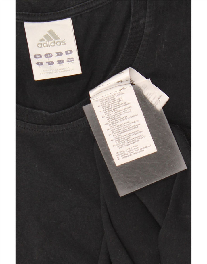 Camiseta masculina Adidas grande algodão preto