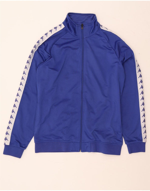 Jaqueta Kappa masculina com agasalho gráfico 2XL azul colorblock