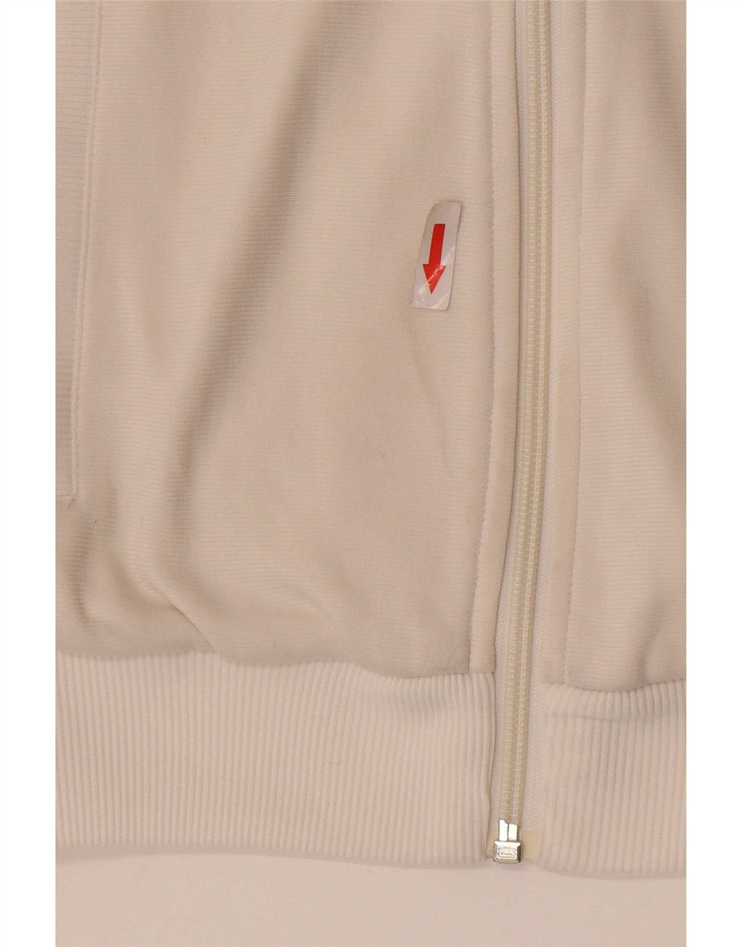 Adidas Womens Tracksuit Top Jacket EU 36 Pequeno Branco Poliamida